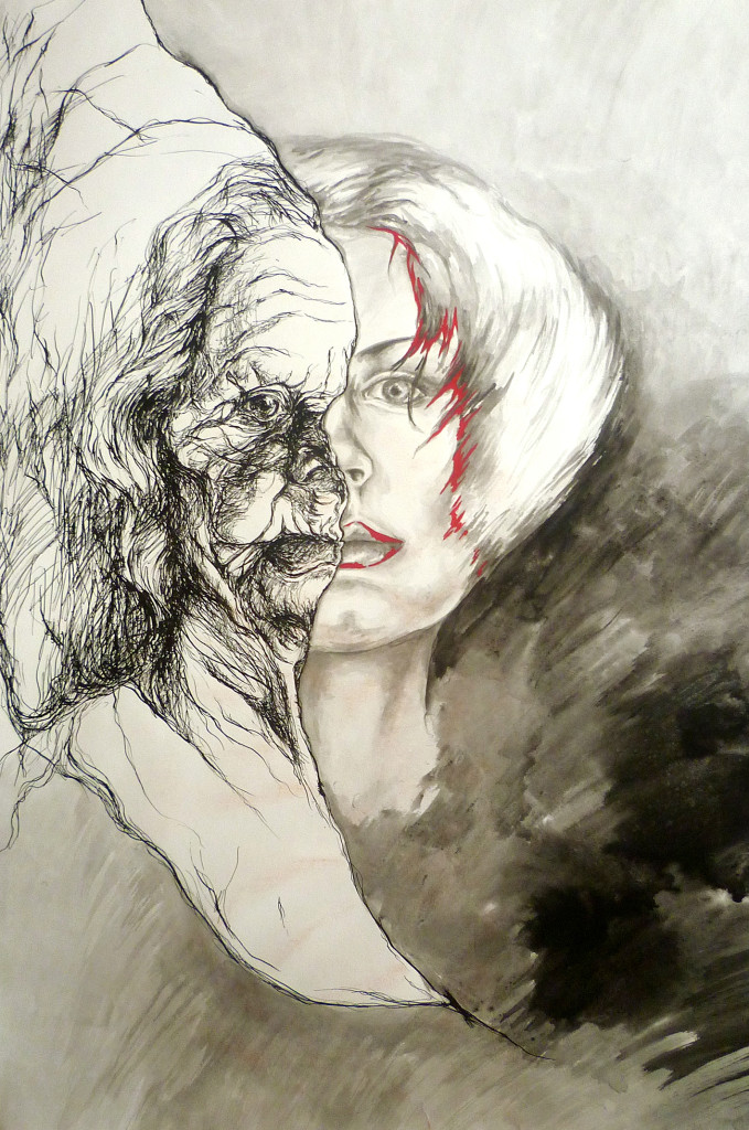 Portrét - tuž, tužka